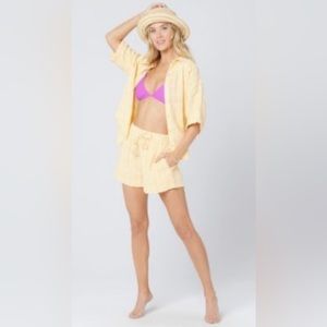 L*Space SET, Golden‎ Hour. SizeM. Both top & shorts. 100%cotton. Worn once